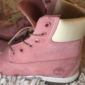 Dusty Pink Timberland Boots Hiking Boots
